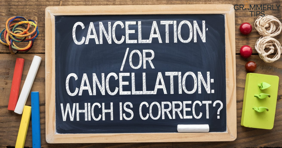 Cancelation Or Cancellation