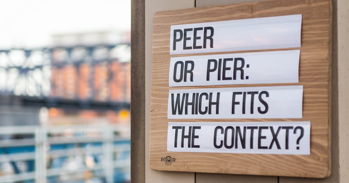 Peer Or Pier